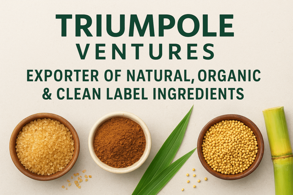 Bringing Pure, Natural & Clean-Label Food Ingredients from India to the World,