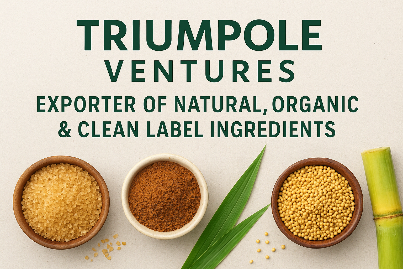 Triumpole Ventures: Bringing Pure, Natural & Clean-Label Food Ingredients from India to the World